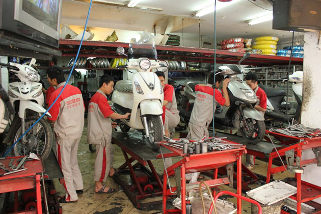 Dịch vụ bảo dưỡng xe máy tại Thái Honda Motor (Không thay dầu)