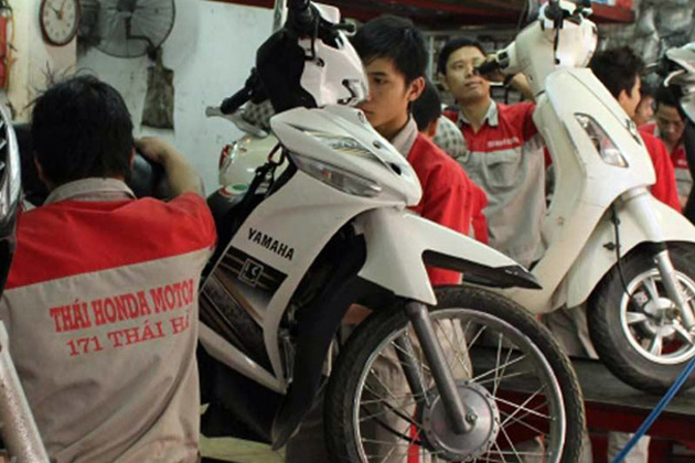 Dịch vụ bảo dưỡng xe máy tại Thái Honda Motor (Không thay dầu)