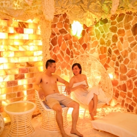 Hang đá muối spa