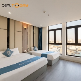 Đà Nẵng - Toàn Thắng Hotel - Nghỉ dưỡng phòng Deuxe Triple Patrial Seaview