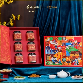 e-Voucher hộp quà Tết Quý 2026 - Combo 6 hũ đặc sản - Phiên bản nam châm cao cấp