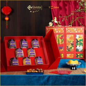 e-Voucher hộp quà Tết Tứ Bình 2026 - Combo 8 hũ đặc sản - Phiên bản vali cao cấp