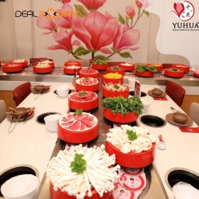 Yuhua - Buffet lẩu Đài Loan hơn 80 món chạy chuyền trên thố tối T2 đến T6 và cả ngày T7, CN