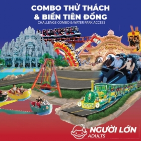 Suoi Tien Theme Park - Combo thử thách và công viên nước - Vé người lớn