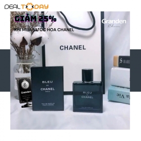 E-Coupon giảm giá 25% khi mua nước hoa Chanel tại Hệ thống cửa hàng nước hoa Granden Charm