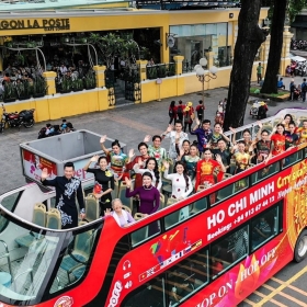 Vé xe bus 2 tầng Hop On Hop Off tham quan 24 giờ Thành phố Hồ Chí Minh - Áp dụng cho trẻ em