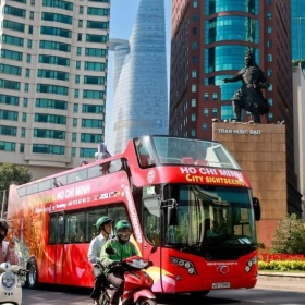 Vé xe bus 2 tầng Hop On Hop Off tham quan 1 vòng không dừng TP Hồ Chí Minh - Áp dụng cho trẻ em