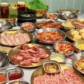 Combo 2 vé buffet nướng menu 299K chuẩn vị Hàn Quốc tại Nhà hàng ImeatU - Áp dụng buổi trưa
