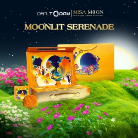 e-Voucher - Bánh Trung thu Misa Moon Giftbox Moonlit Serenade - Hộp combo 6 bánh cao cấp 150g