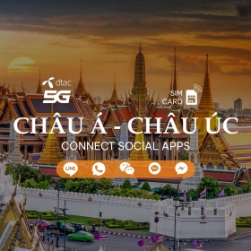 Sim du lịch Châu Á + Châu Úc