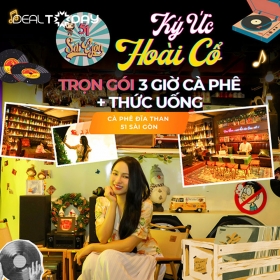 Cà Phê Đĩa Than 51 Sài Gòn - Vé trọn gói tất cả các dịch vụ trong 3 giờ