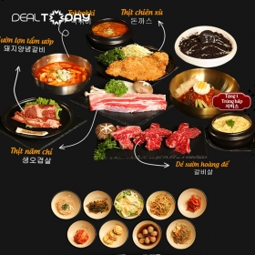 Naharu BBQ - Combo gia đình gồm 2 người lớn và 2 trẻ em