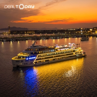 Du thuyền Luna Cruise - Tour du ngoạn Vịnh Hạ Long và thưởng thức buffet tối