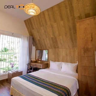 TTC Resort Đồi Mộng Mơ - Nghỉ dưỡng phòng Bungalow Double