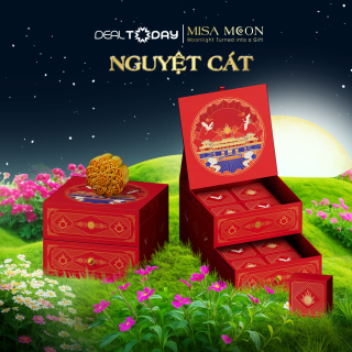 e-Voucher - Bánh Trung thu Misa Moon Giftbox Nguyệt Cát - Hộp combo 8 bánh cao cấp 150g