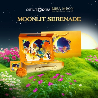 e-Voucher - Bánh Trung thu Misa Moon Giftbox Moonlit Serenade - Hộp combo 6 bánh cao cấp 150g