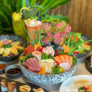 Buffet Sashimi, Sushi, BBQ và Lẩu 60 món tại Saju Sushi & BBQ