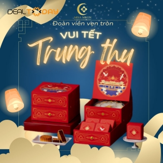 e-Voucher - Bánh Trung thu Misa Moon Giftbox Nguyệt Cát - Hộp combo 8 bánh cao cấp 150g