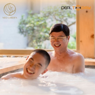 Neo Garden Onsen - Combo thanh lọc và thư giãn gồm tắm onsen, xông phục hồi và massage body