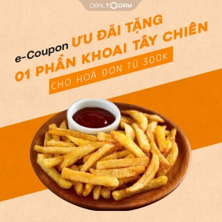 One Boat Limoni - e-Coupon ưu đãi tặng 01 phần Khoai Tây Chiên cho hoá đơn từ 300K