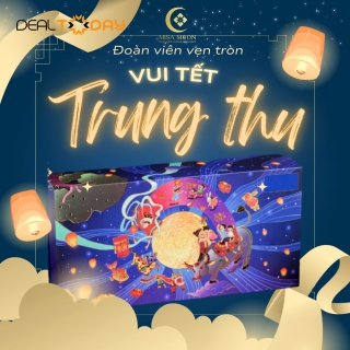 e-Vocher - Bánh Trung thu Misa Moon Giftbox Đoàn Viên - Hộp combo 2 bánh hiện đại