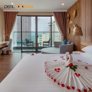 Nha Trang - Virgo Hotel 5 sao - Phòng Deluxe Sea View