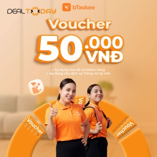 bTaskee - e-Coupon giảm 30% tối đa 50.000đ cho dịch vụ Trông trẻ tại nhà