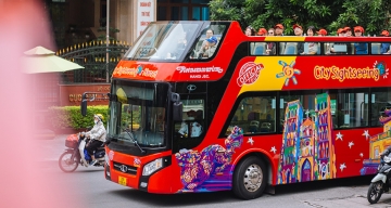 Tour tham quan Hà Nội 4h trên xe bus 2 tầng Vietnam Sightseeing - Vé trẻ em 6-10 tuổi