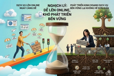 Dịch vụ lên online dễ, vì sao phát triển lại khó?