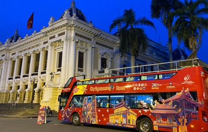 Vé xe buýt 2 tầng Vietnam Sightseeing tham quan Hà Nội tour đêm âm nhạc - Vé người lớn