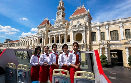 Tour tham quan Sài Gòn đêm trên xe bus 2 tầng Vietnam Sightseeing - Vé trẻ em