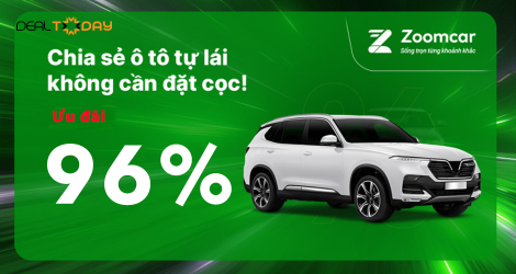 Voucher giảm giá trị giá 200.000đ áp dụng cho khách hàng thuê xe tự lái tại ZoomCar