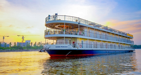 Tour du ngoạn sông Sài Gòn - Tàu 5 sao Saigon Princess - Tặng nước uống - Cho 01 khách