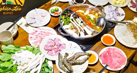 Giảm giá sốc Buffet Lẩu hải sản tại cơ sở mới của Nhà hàng Nghiện Lẩu - chi nhánh Lương Yên