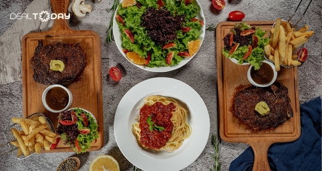 Combo Steaks 499k chuẩn vị Singapore dành cho 3 người tại Stirling Steaks Vietnam