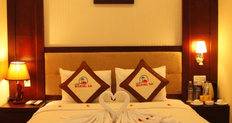 Phòng Deluxe giường đôi hoặc 02 giường đơn tại Hoàng Sa Hotel 3