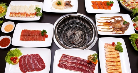 Buffet Trưa Samurai BBQ – Gần 70 món BBQ và Lẩu Bò Mỹ - Hải Sản và Sushi – Tặng Buffet Kem
