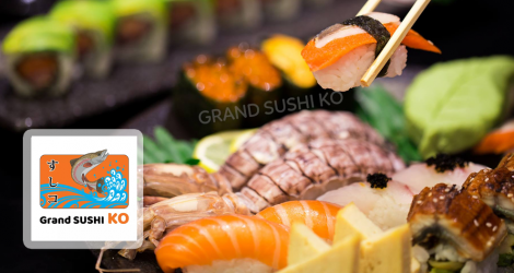 Thẻ quà tặng trị giá 200k áp dụng tại Grand Sushi KO