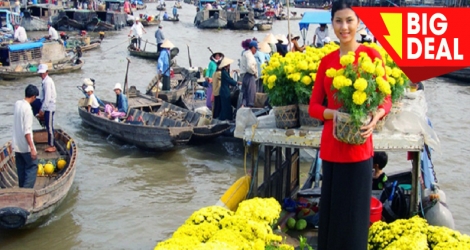 Tour Miền Tây 01 Ngày - Chợ Nổi Cái Bè - Tát Mương Bắt Cá, Ốc - Vô vườn hái trái Bao bụng tại vườn