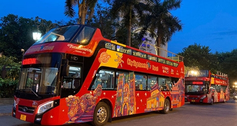 Tour tham quan Hà Nội buổi tối bằng xe buýt 2 tầng - Vé người lớn tại Vietnam Sightseeing