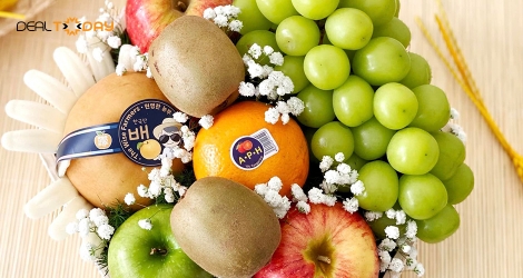 Voucher Khay quà tặng trái cây lục giác 1 tại T&L Fresh