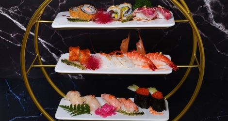Set sushi Moriawase D cao cấp tại Miyen - Japanese Fusion Cuisine
