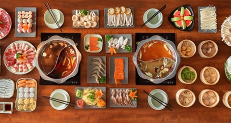 Buffet lẩu Nhật hải sản, bò mỹ, Dimsum tại Rakuen Hotpot - Menu 339k