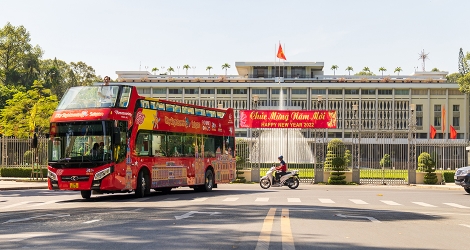 Tour tham quan Sài Gòn 4h trên xe bus 2 tầng Vietnam Sightseeing - Vé người lớn