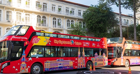 Tour tham quan Sài Gòn đêm trên xe bus 2 tầng Vietnam Sightseeing - Vé người lớn