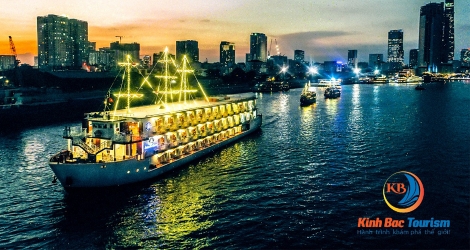 Tour du ngoạn sông Sài Gòn trên du thuyền Indochina Queen 05 sao 01 khách