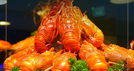 Buffet trưa cuối tuần & lễ hải sản tôm hùm và 100 món truyền thống tại Mermaid Restaurant La Vela 5 sao