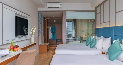 Nghỉ dưỡng phòng Executive Triple tại Seaesta Nha Trang Hotel
