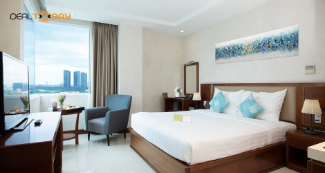 Nghỉ dưỡng 2N1Đ phòng Superior cho 2 khách bao gồm ăn sáng tại khách sạn Aquari Saigon