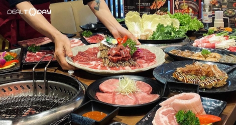Buffet nướng và lẩu đặc sắc Nhật Bản 110 món Menu Ajisai 499k tại Anrakutei